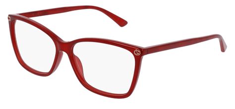 gucci gg0025o - 004 red|gg00260 glasses.